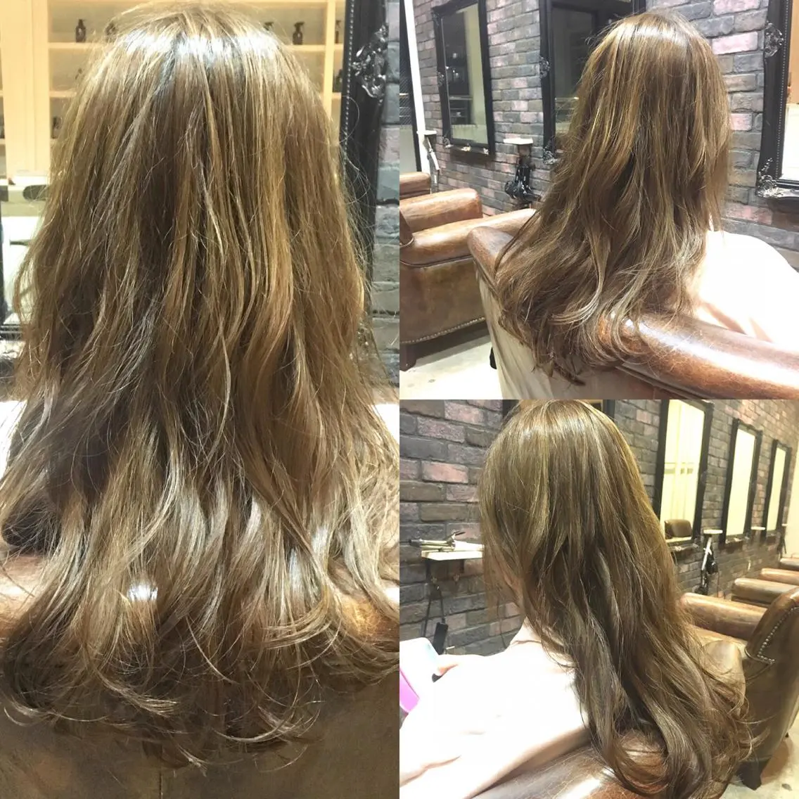 セミロング ロング カラー ハイライトカラー ハイライト 松尾謙佑【ハイライト LEDエクステ】のヘアスタイル