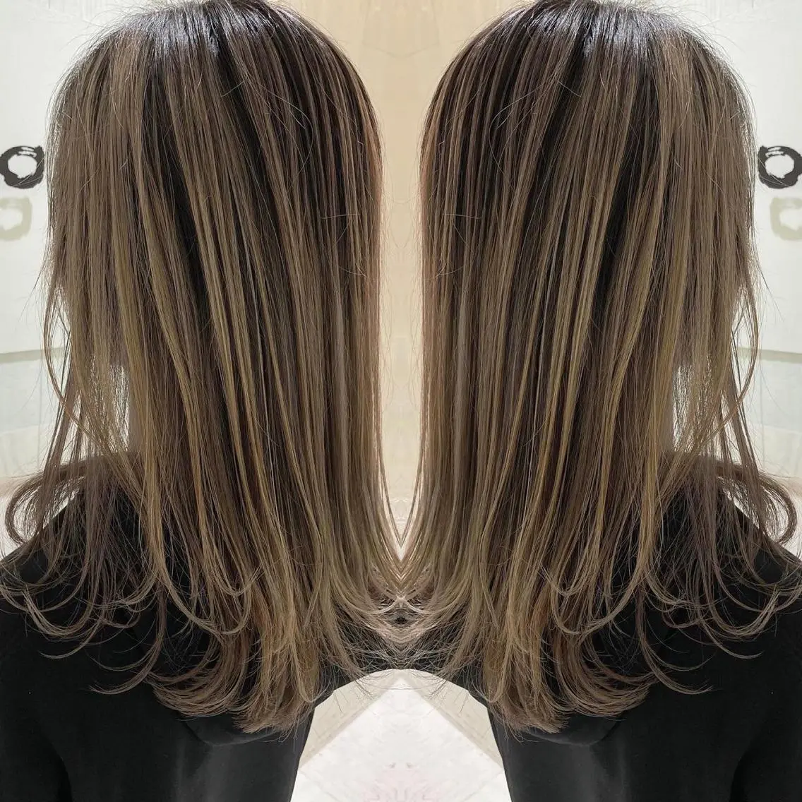 ロング カラー アッシュ 外国人風カラー レイヤーカット ヘアカラー トリートメント 河合秀明/ショート /ボブ/レイヤーのヘアスタイル