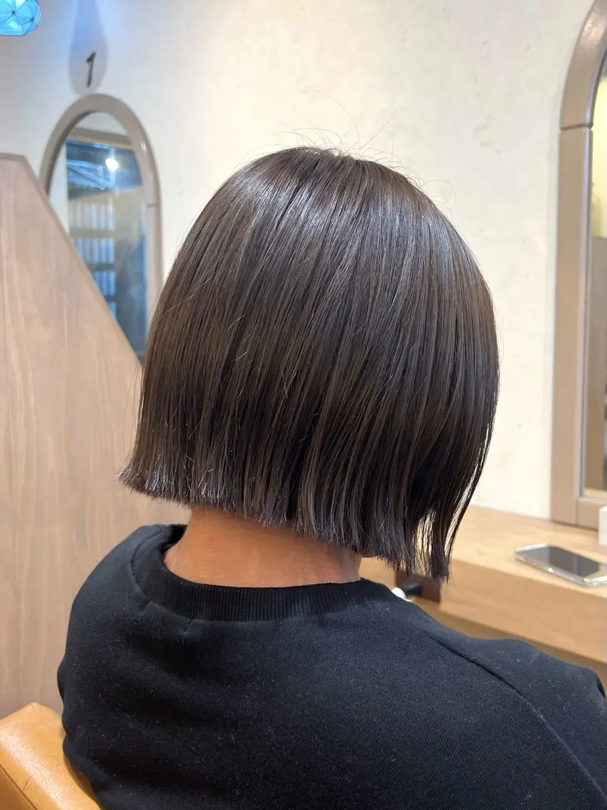 ショート カラー ボブ ショートヘア カット ヘアカラー トリートメント 神戸ボブ✂️ ioe三宮/田 伸佳のヘアスタイル