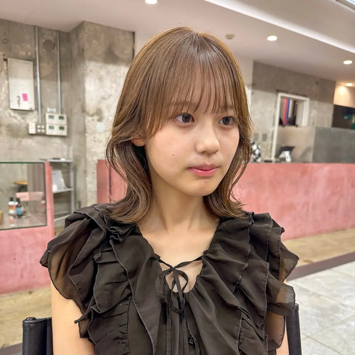 【9/11,12,13特別価格50%off】カット+透明感カラー+トリートメントの写真