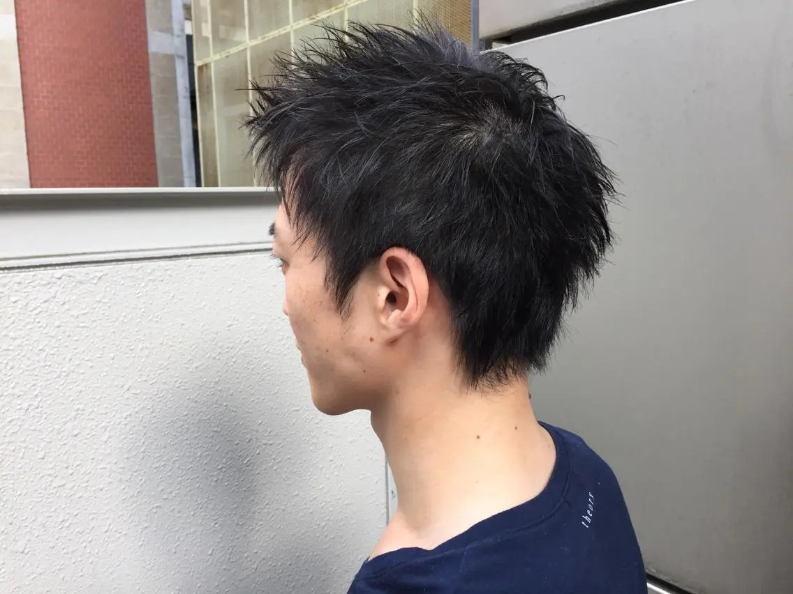 メンズ アップバング 松永 雄樹のヘアスタイル