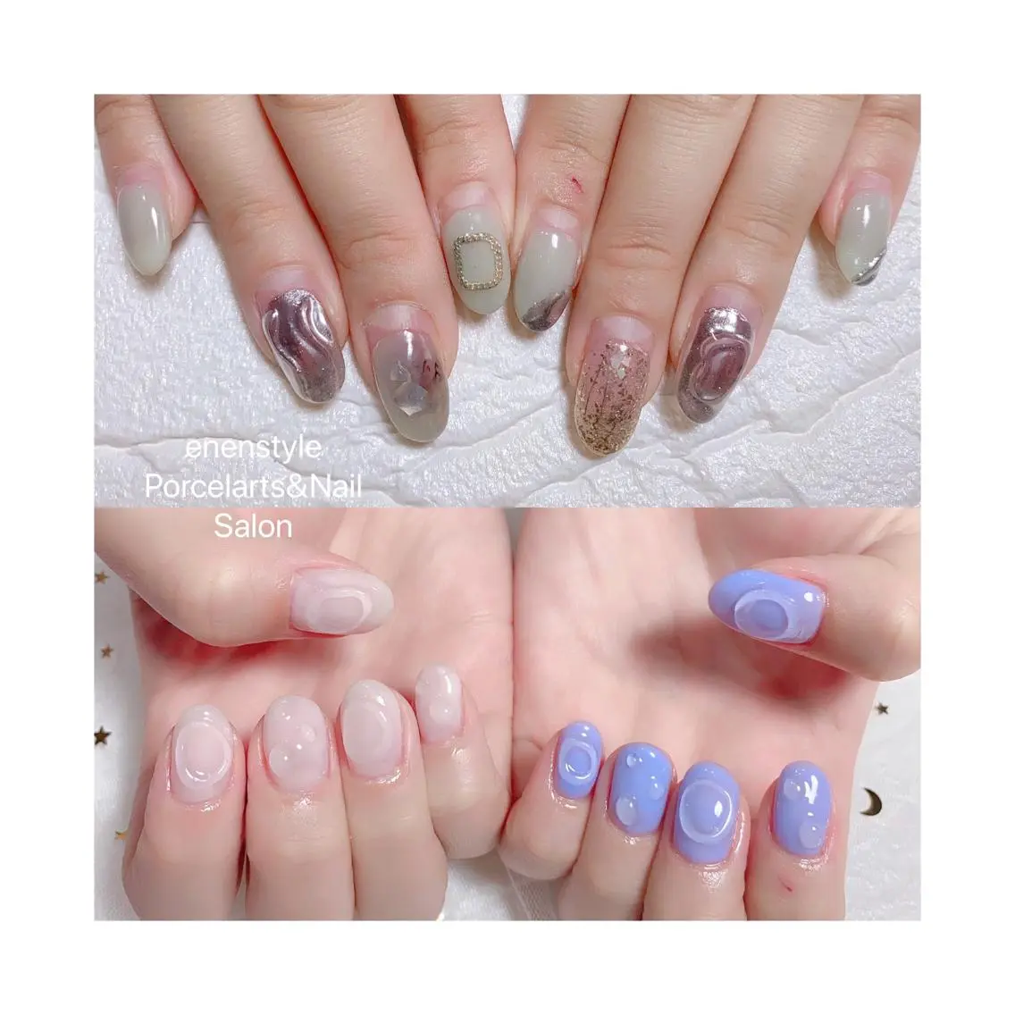 ミディアム ネイル ジェルネイル ニュアンスネイル オフィスネイル ワンカラーネイル パラジェル ハンドネイル 🐾enen style 🐾のネイルデザイン