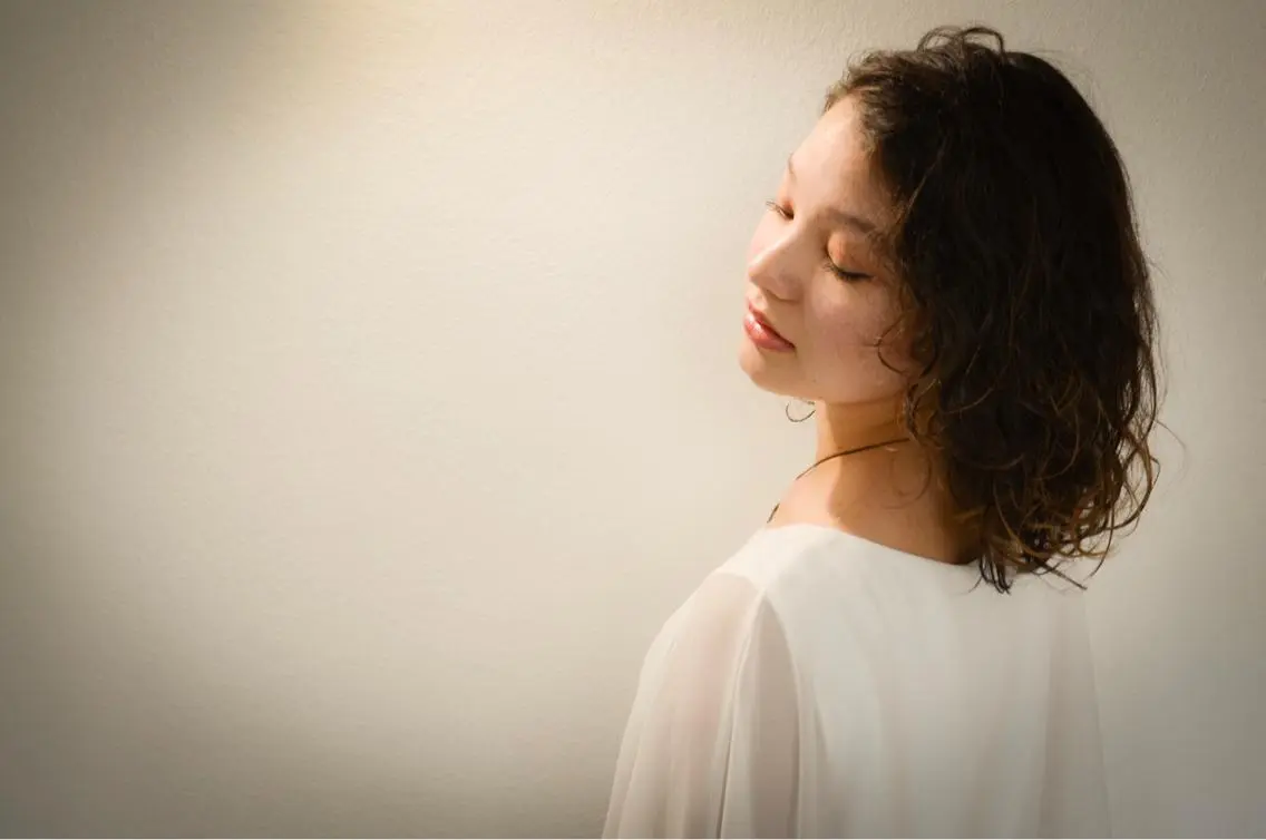 ミディアム 小澤 充のヘアスタイル