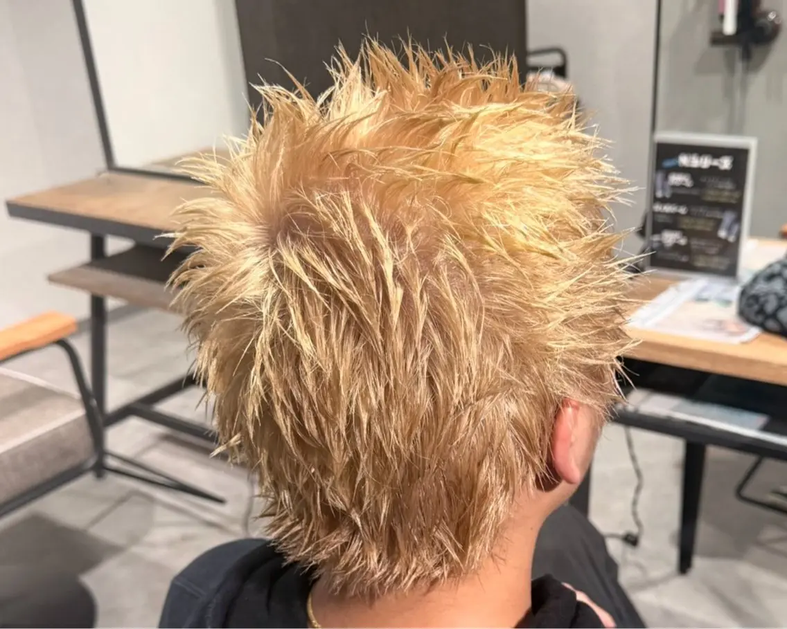 メンズカット × 1ブリーチ × カラーの写真