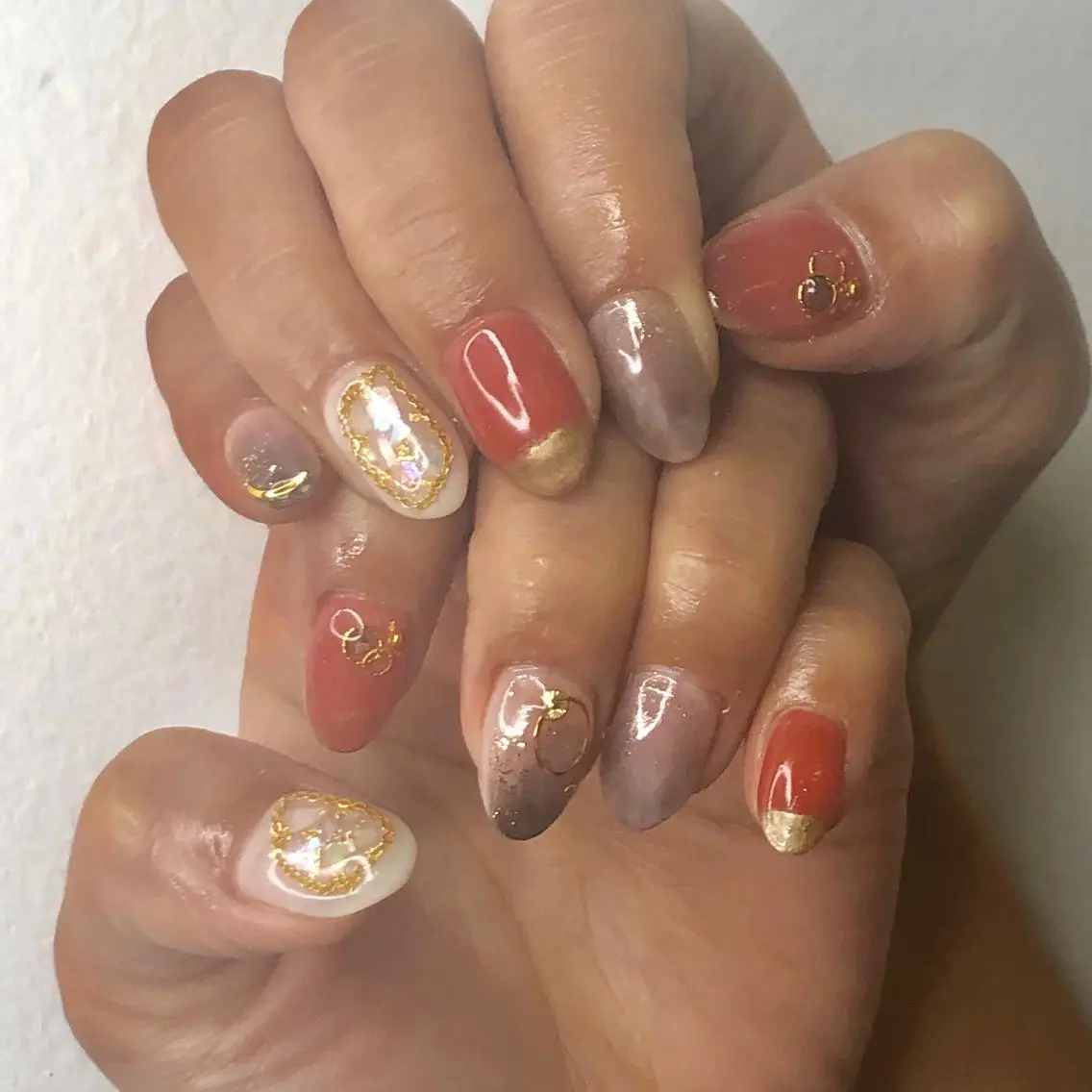 ネイル ニュアンスネイル 福田 加奈のネイルデザイン