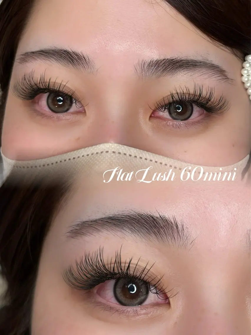マツエク・マツパ 付け放題 フラットラッシュ Allure ARAREのマツエク・マツパデザイン