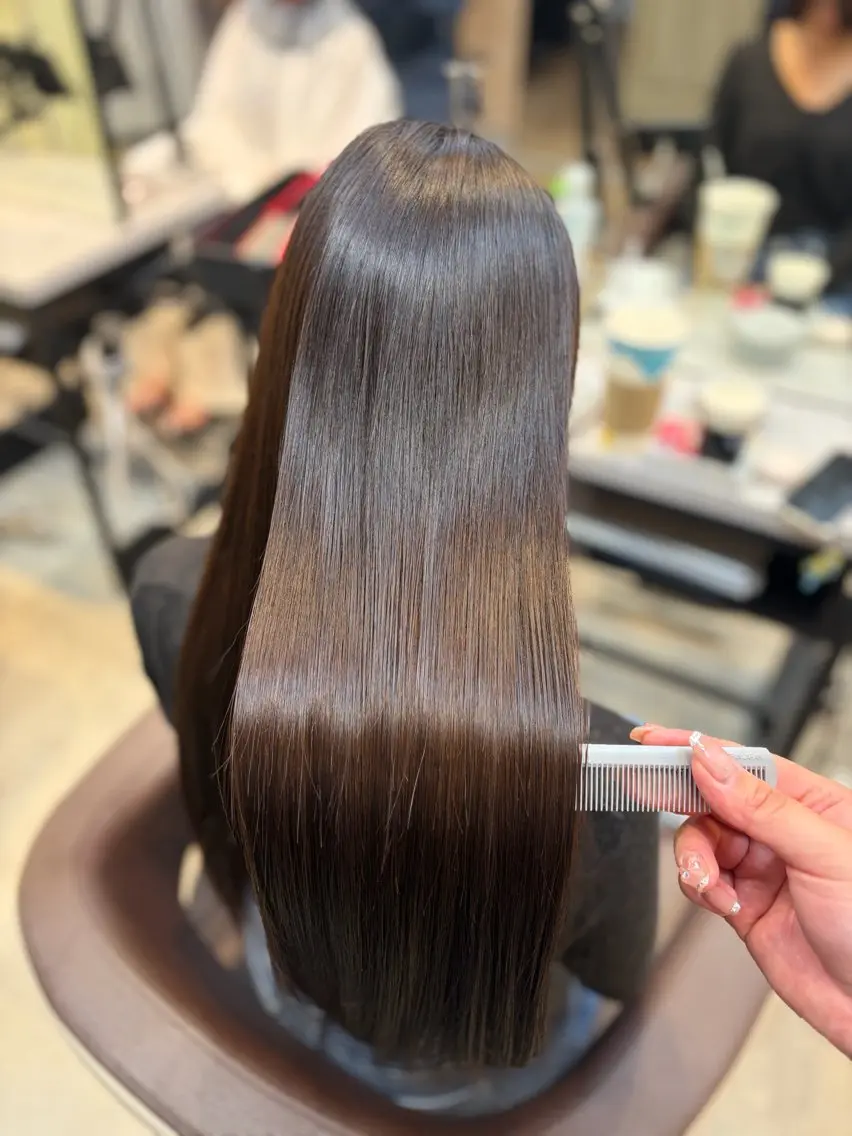 ロング 縮毛矯正 💖艶髪縮毛矯正💖 Miikuのヘアスタイル