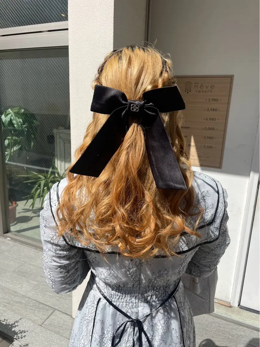 ヘアアレンジ ハーフアップ 美髪× ヘアセット✨Araiのヘアスタイル