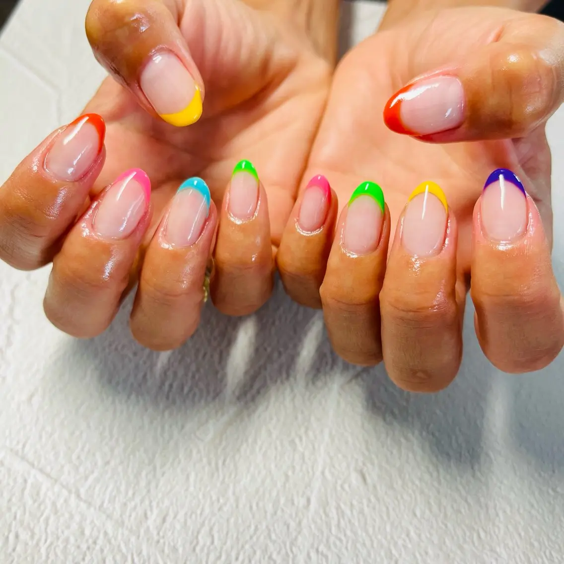 ネイル フレンチネイル Briwa✨nail 💅enoi ❤︎のネイルデザイン