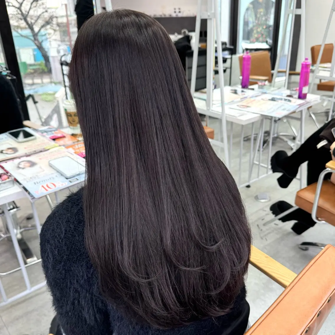 ロング カラー ヘアアレンジ ヘアカラー ブリーチなしカラー /新百合ヶ丘/安形翔のヘアスタイル
