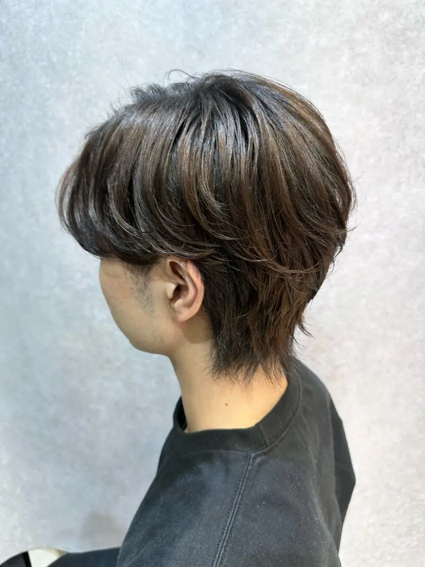 メンズ カット 【𝐀𝐬𝐡大森】 石崎竜祐のヘアスタイル