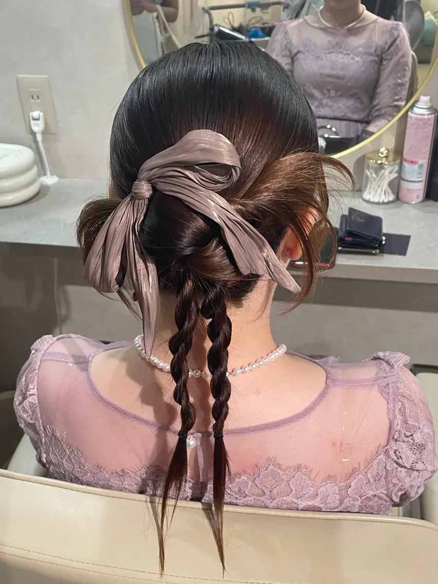 ヘアアレンジ 【CURE】 🩶ICHIKAWAのマツエク・マツパデザイン