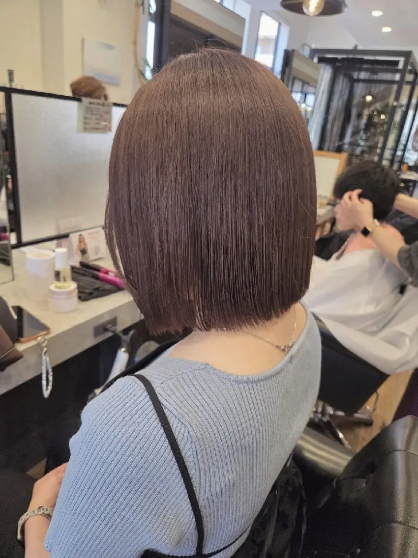 ミディアム カラー ヘアカラー トリートメント 関口 友菜のヘアスタイル