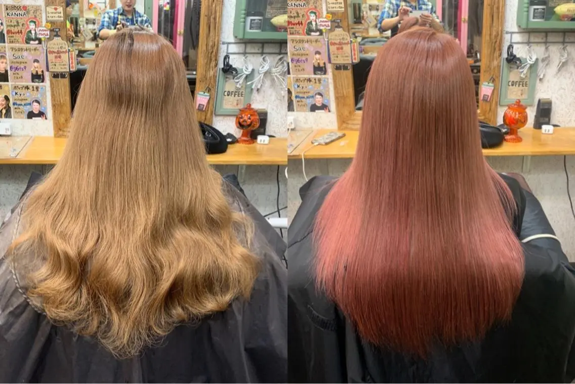 カラー ピンクカラー ヘアカラー カラーモデル募集ෆ SAEのヘアスタイル
