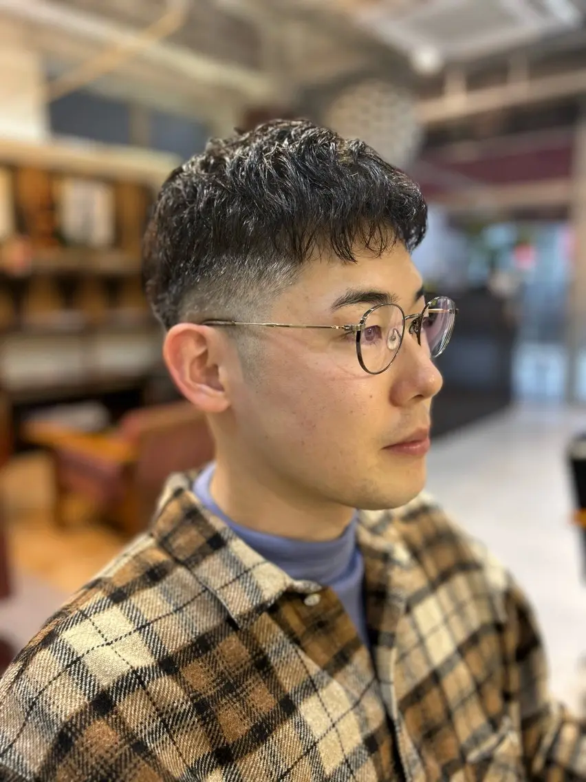 ショート メンズ フェードカット スキンフェード カット ヘッドスパ 河原 卓司のヘアスタイル