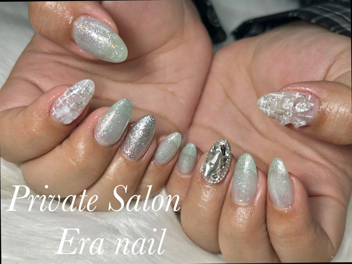 ネイル ツイードネイル ハンドネイル Era nailのネイルデザイン