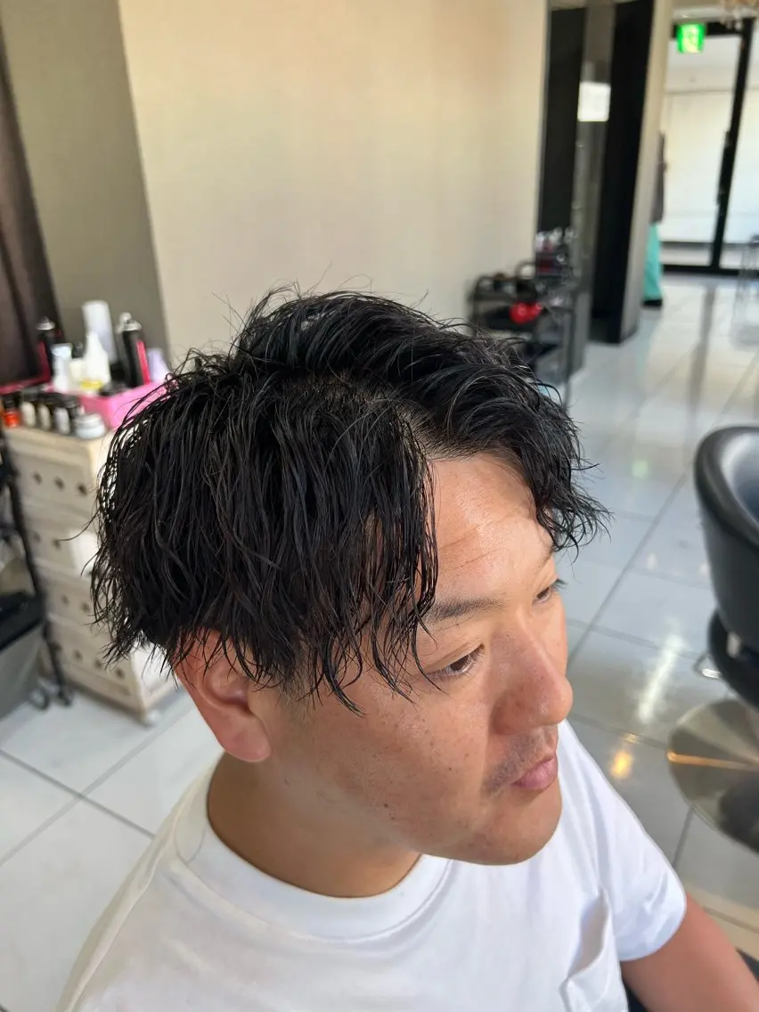 パーマ メンズ カット パーマ パーマ特化美容師 茂木広幸のヘアスタイル