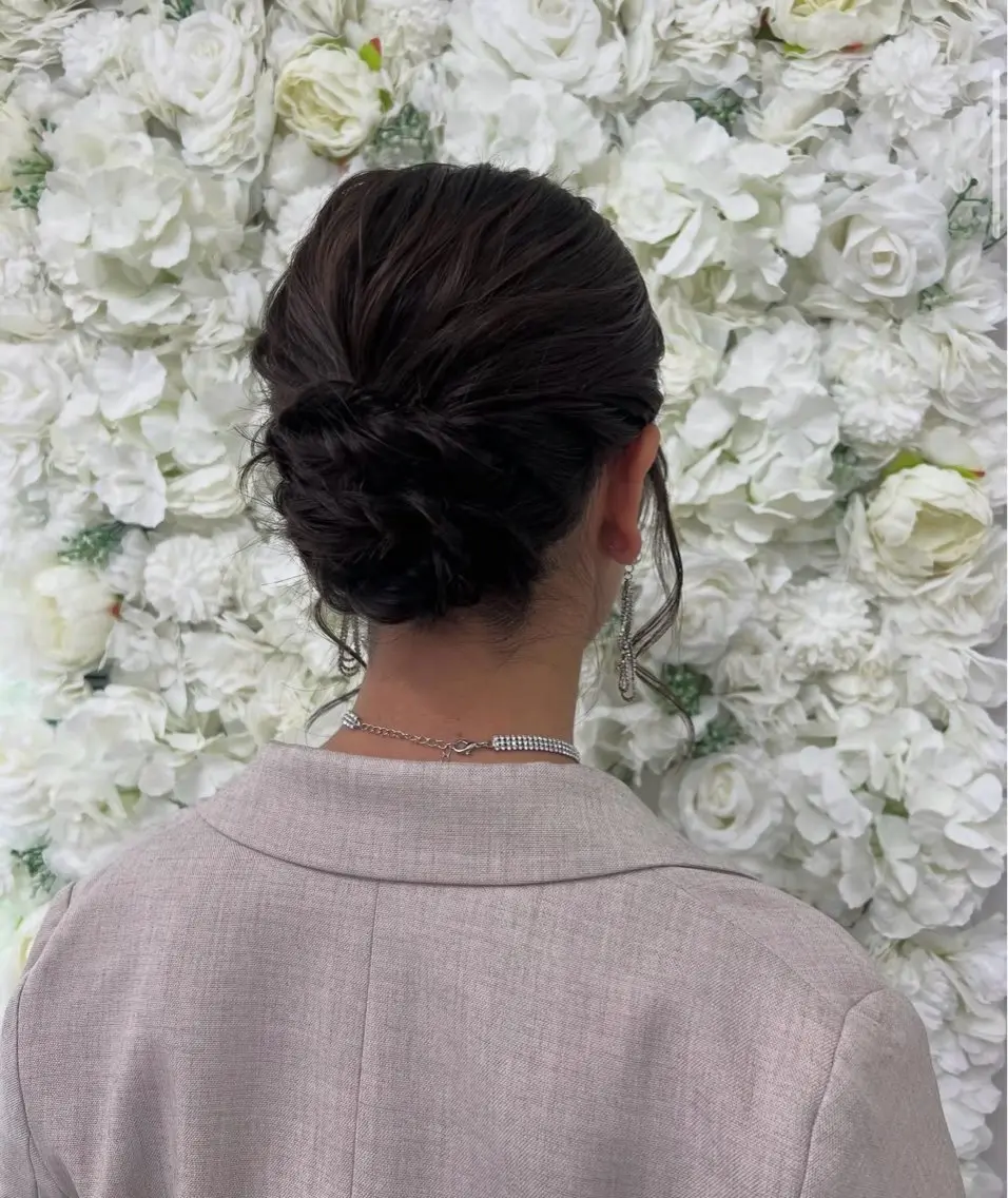 ミディアム ヘアアレンジ ヘアセット ベルグロー 原宿👸のヘアスタイル