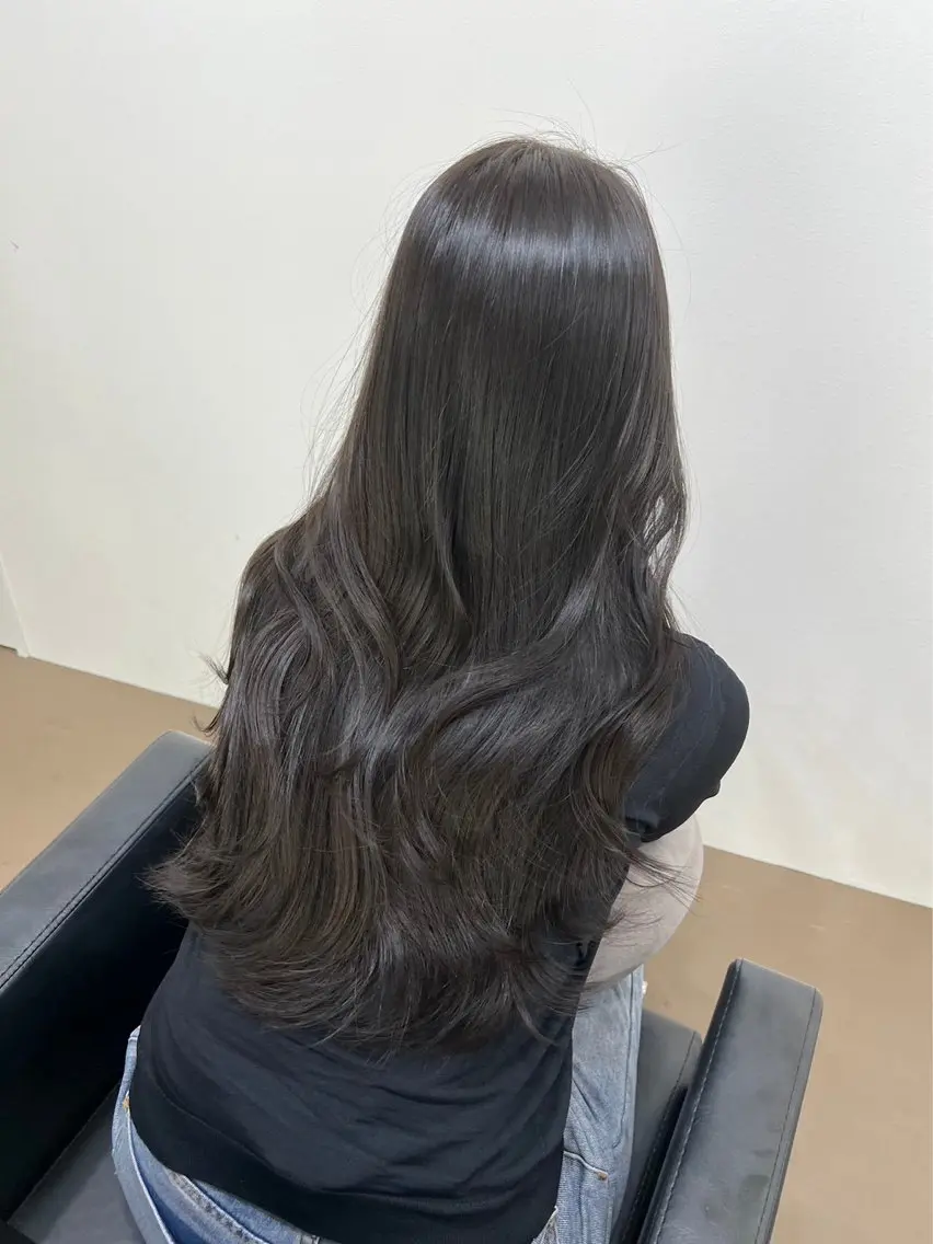 ロング ヘアカラー トリートメント まほ/ カラーモデル募集中のヘアスタイル