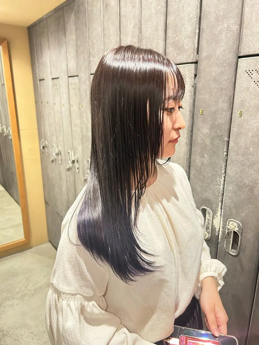 ロング カラー グラデーションカラー レイヤーカット カット トリートメント ボブレイヤー/ ブリーチ/miyuuのヘアスタイル