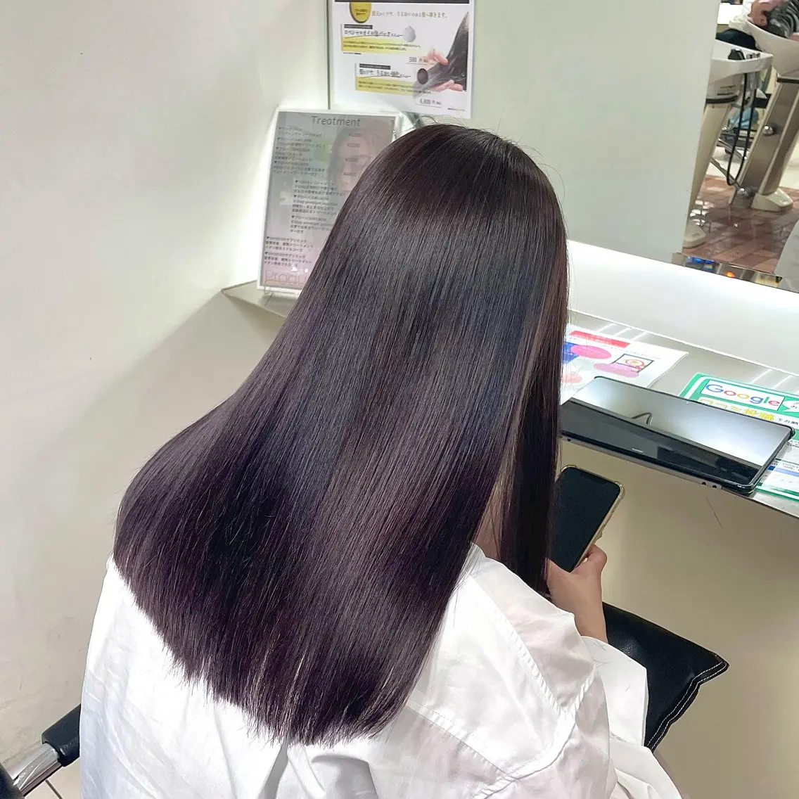ロング カラー ヘアカラー トリートメント 🎀ゆい🎀 髪質改善カラー🎀のヘアスタイル