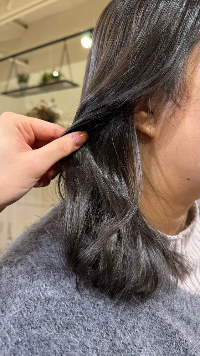 ミディアム カラー ヘアカラー トリートメント 透明感カラー 【yate'】rinのヘアスタイル