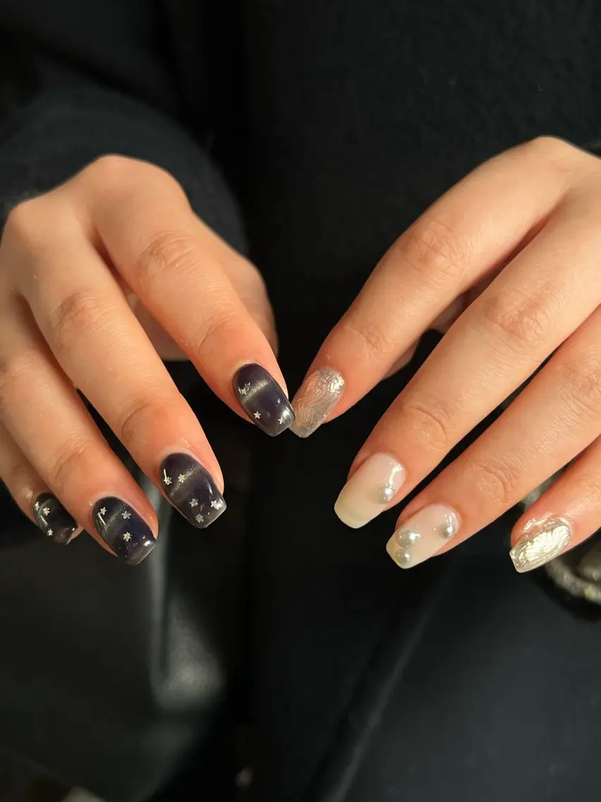 ネイル ハンドネイル Hata nail 🎀個性派ニュアンスのネイルデザイン