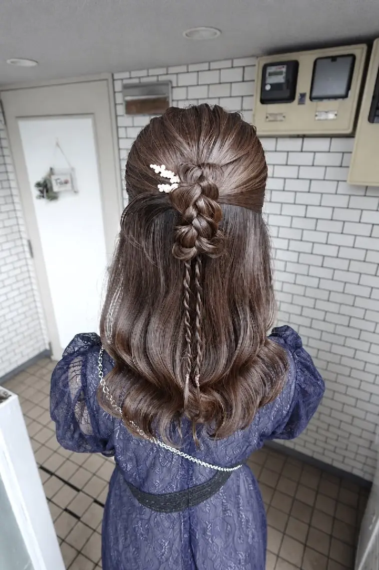 ヘアアレンジ ヘアセット 堀井 れいなのヘアスタイル