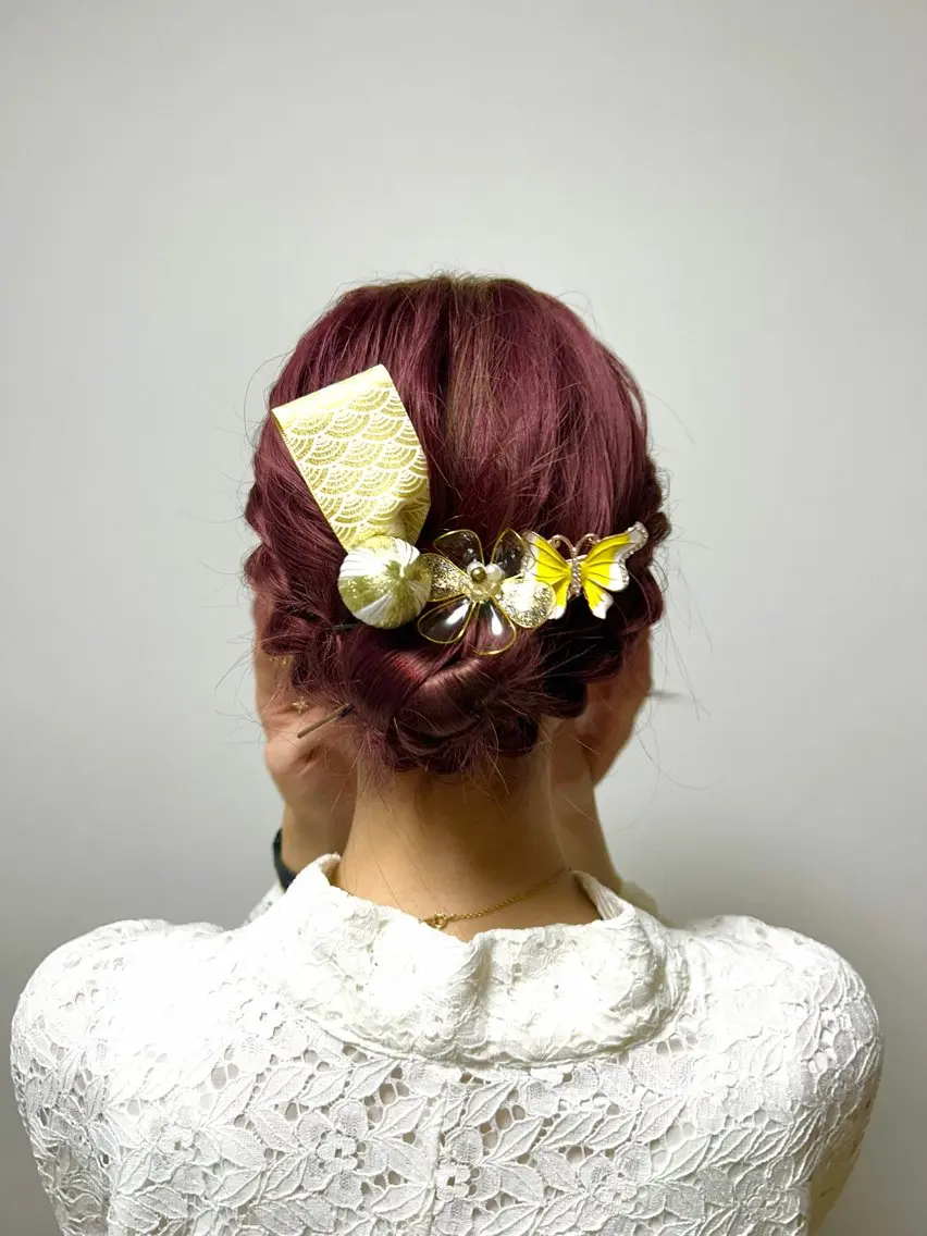 ミディアム 浴衣 Kurumi リトル渋谷のヘアスタイル