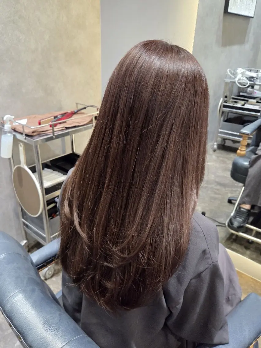 ロング カット ヘアカラー トリートメント こにしめぐみ/蒲生 /美髪カラー/スパのヘアスタイル
