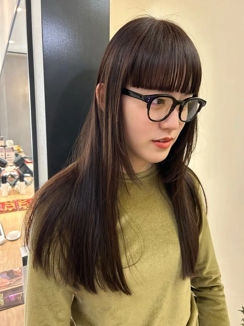 ロング カラー ロング hubhair レイヤー/透明感のヘアスタイル