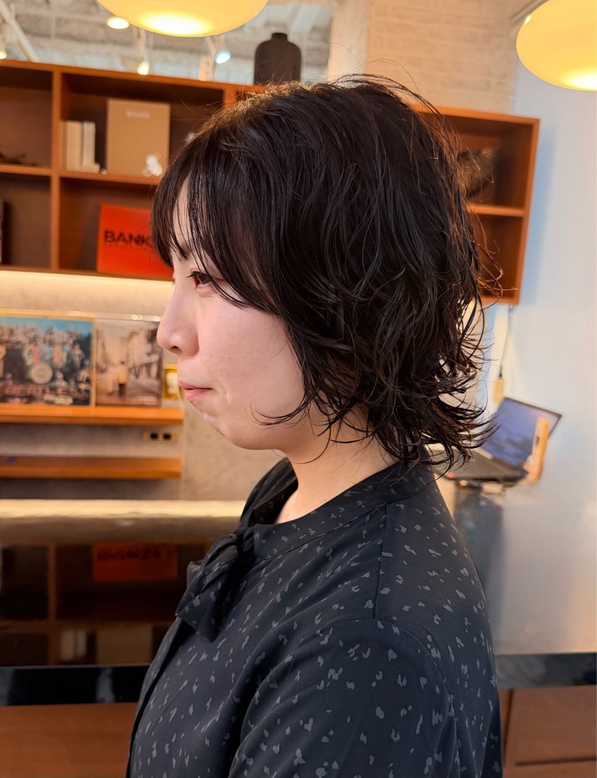 ショート ウルフカット カット パーマ くせ毛・パーマ◎ ミズノアサミのヘアスタイル