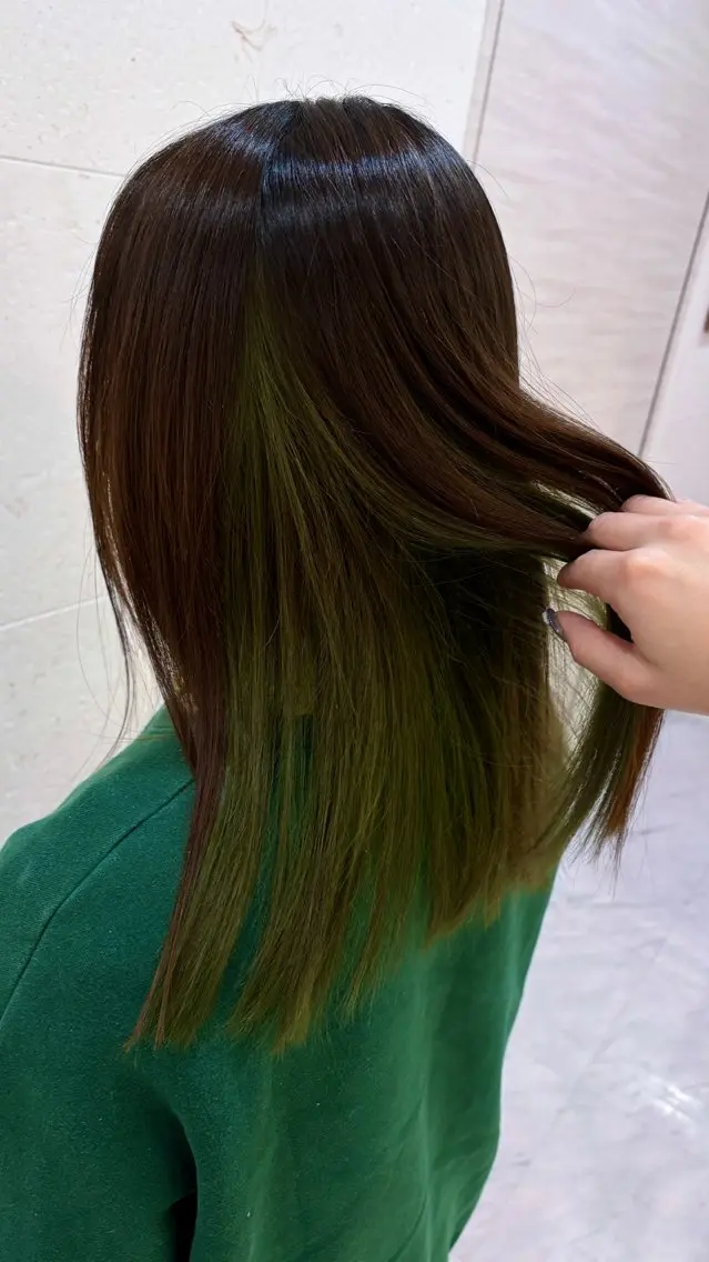 ミディアム カラー ブリーチ カット ヘアカラー トリートメント 🫧Shanti🫧 ばんだいのヘアスタイル