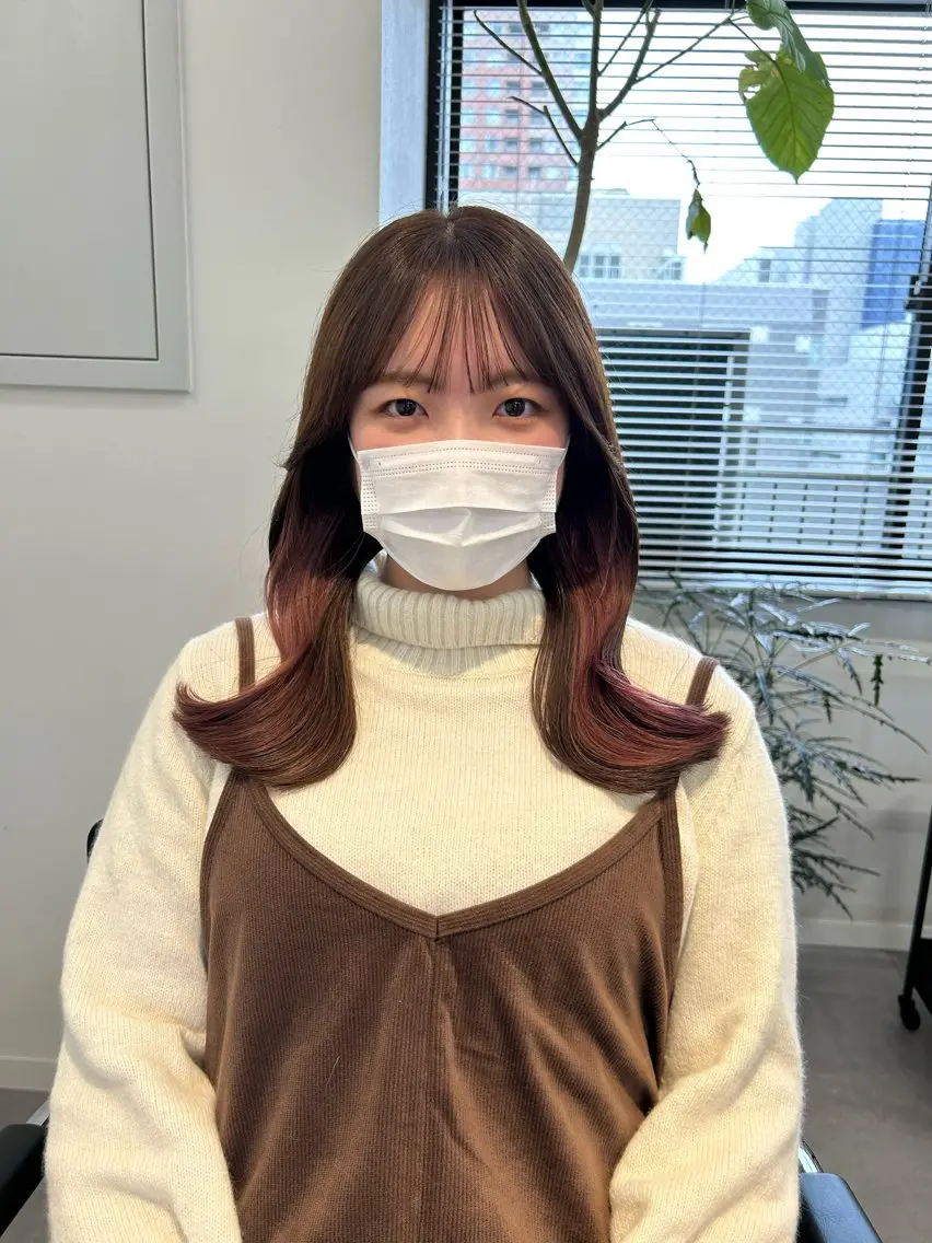 ミディアム くびれヘア ❤️ショートカット ・顔周りカット❤️のヘアスタイル