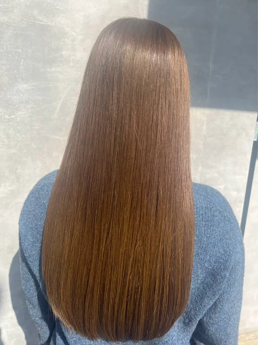 ロング カラー 縮毛矯正 三嶋 陽友のヘアスタイル