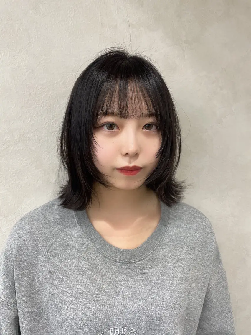 ミディアム カラー 韓国ヘア/レイヤー Londエレンのヘアスタイル