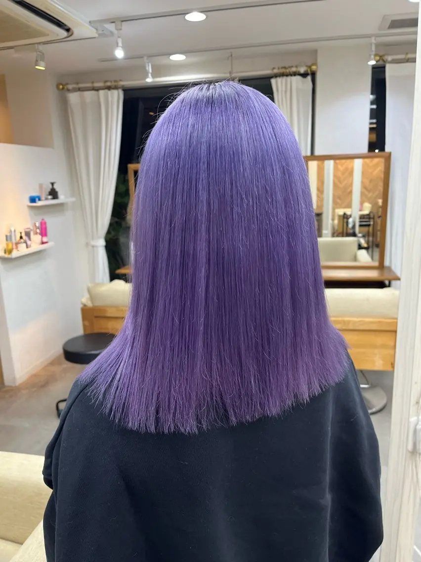 ミディアム ブリーチカラー HAZUKI🦖のヘアスタイル