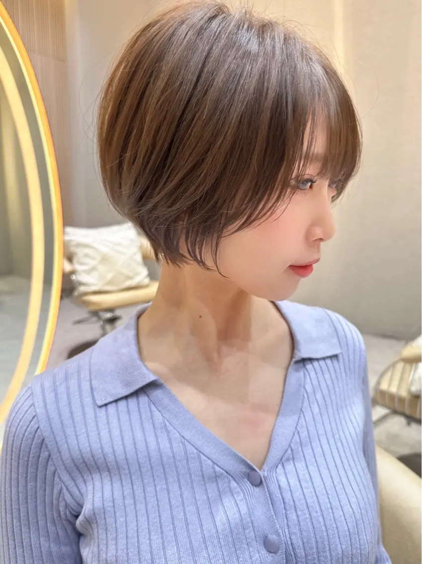 ショート カラー カット 縮毛矯正✨🫧 レイヤー川村利幸のヘアスタイル