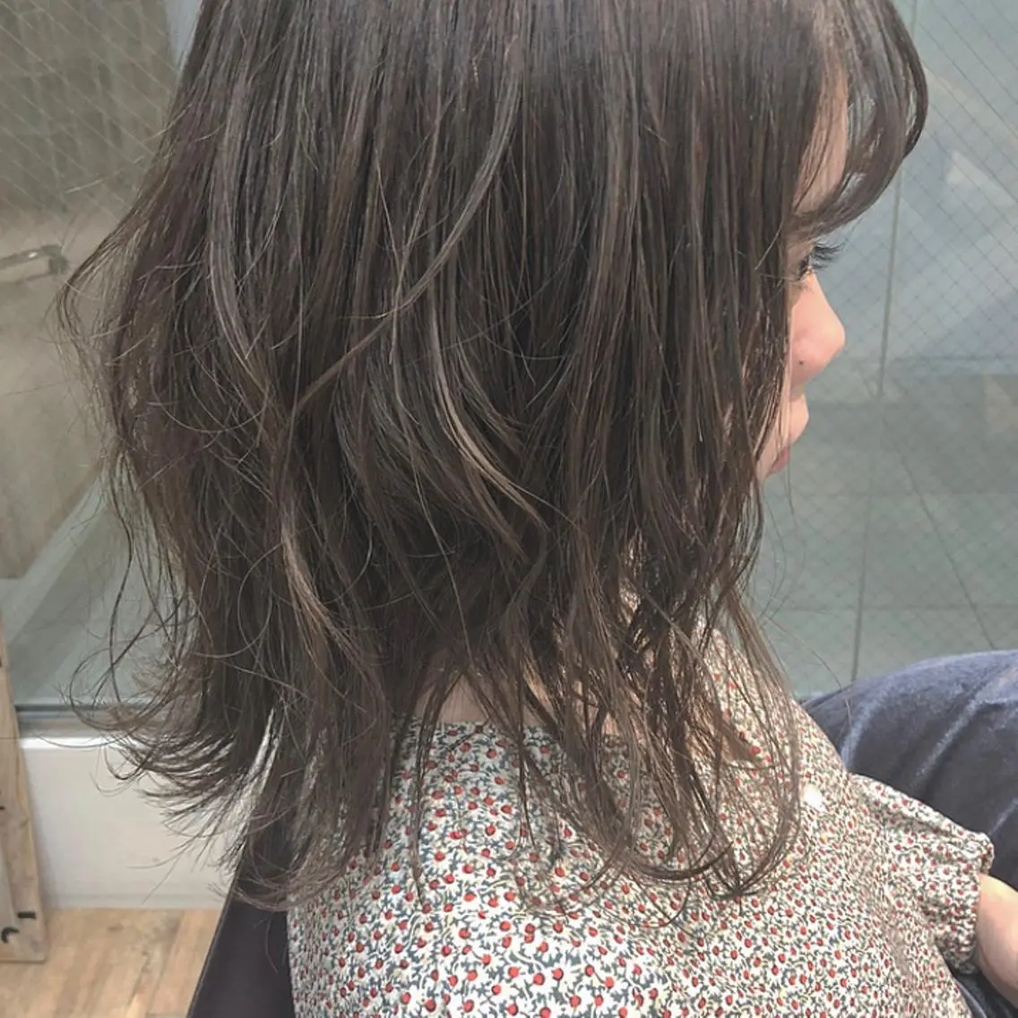 ミディアム 似合わせカット 荒川 ひなの 新川崎のヘアスタイル