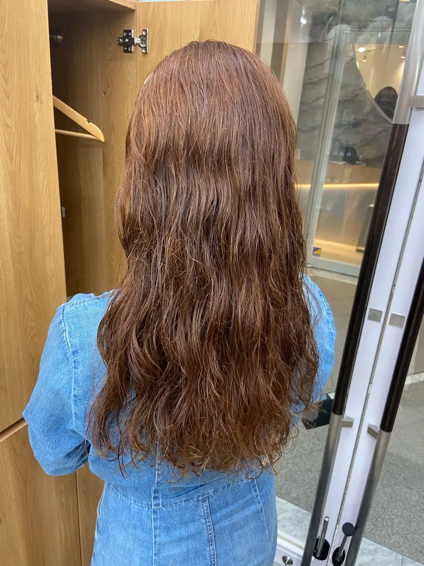 ロング カット ヘアカラー トリートメント 髪質改善\艶髪カラー 💐園田さやかのヘアスタイル