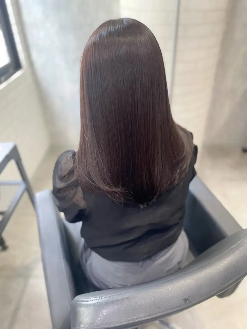 ミディアム ヘアカラー トリートメント 杉野🫧美髪🫧 Zina博多店長のヘアスタイル