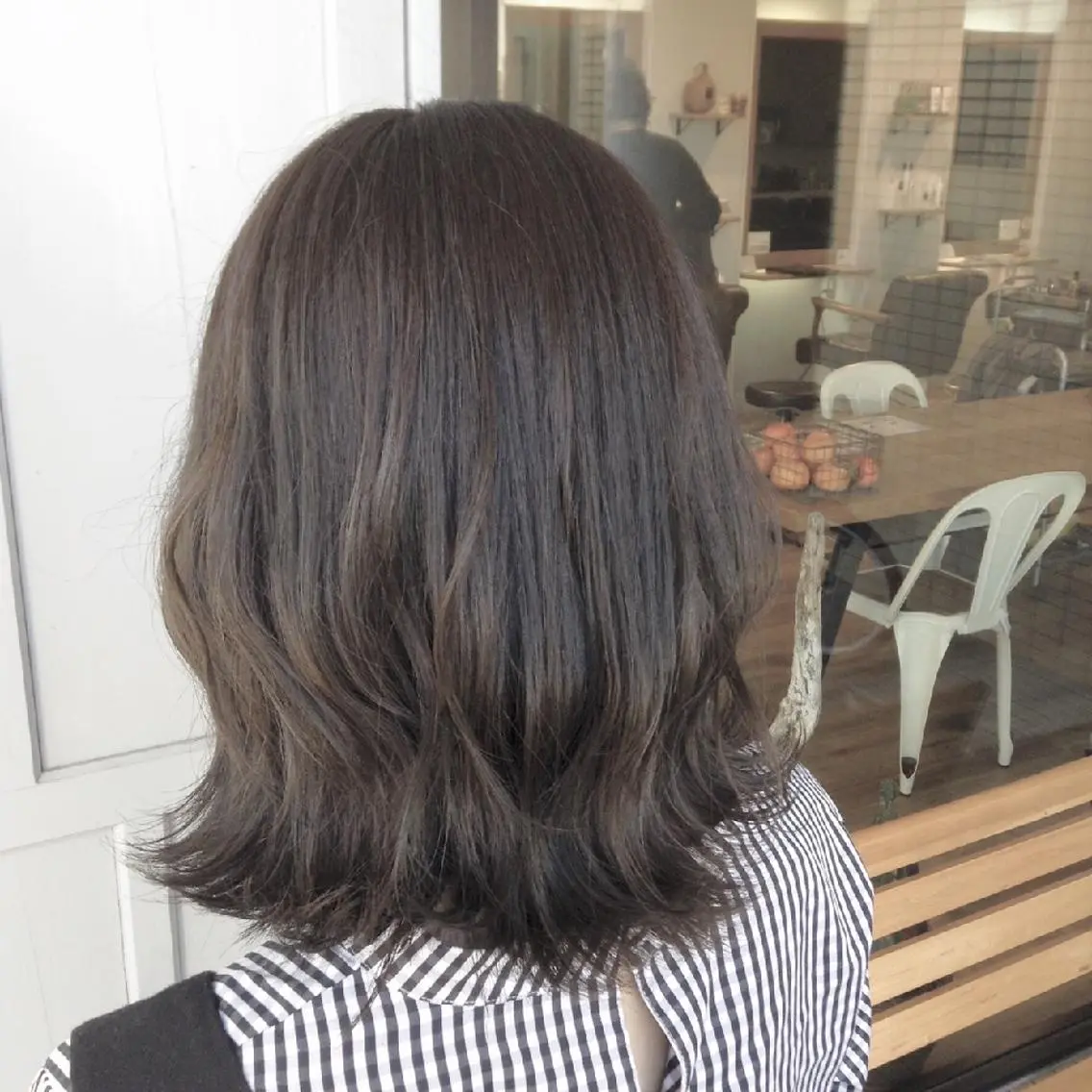 カラー ベージュカラー オリーブベージュ カット ヘアカラー トリートメント 堀 望美のヘアスタイル