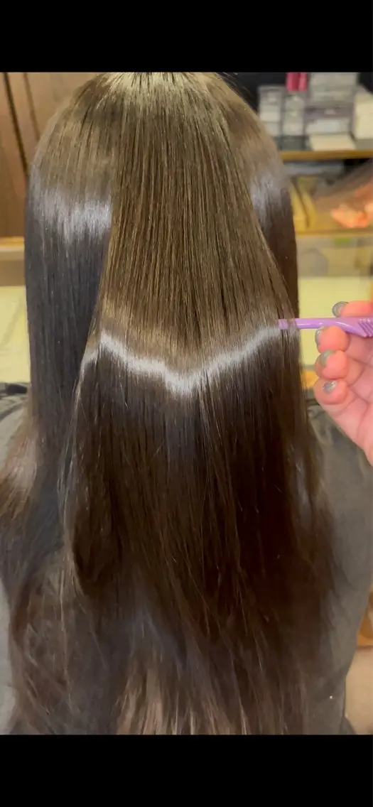 ロング 縮毛矯正 城内 心優のヘアスタイル
