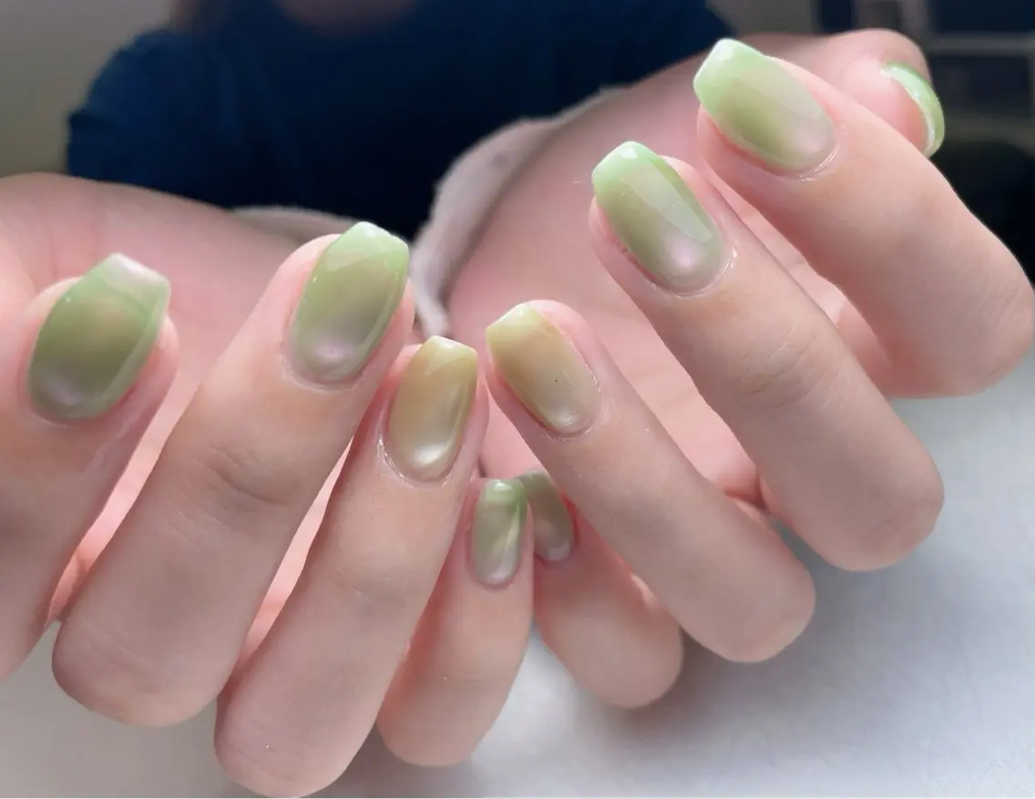ネイル 長さ出し フットネイル フレンチネイル ジェルネイル ガラスフレンチ 中野駅から2分 MEO NAILのネイルデザイン