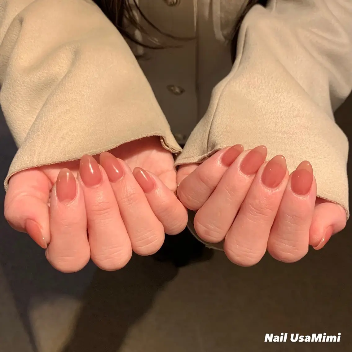 ネイル ジェルネイル マグネットネイル 持ち込み ワンカラーネイル パラジェル 本町ネイルNail UsaMimiのネイルデザイン