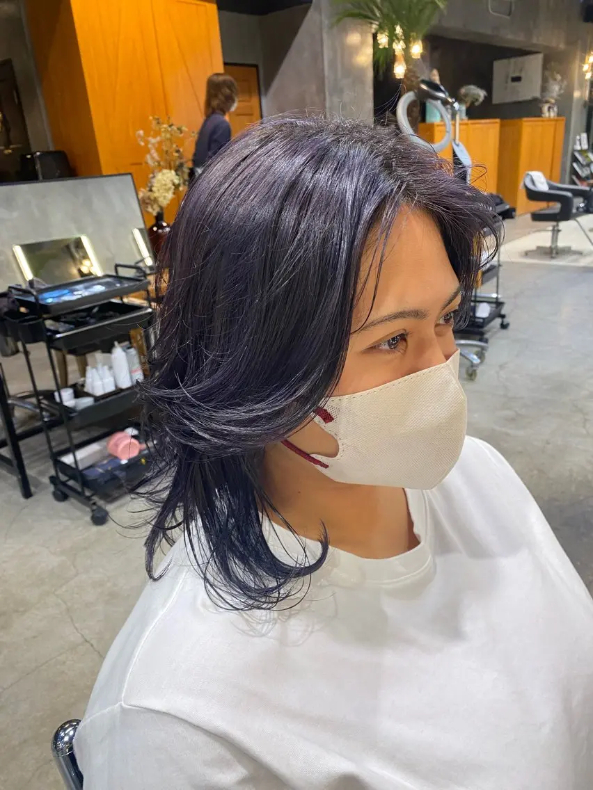 カラー ブリーチ ケアブリーチ 透明感カラー🌿 グレージュ🐺陽介のヘアスタイル