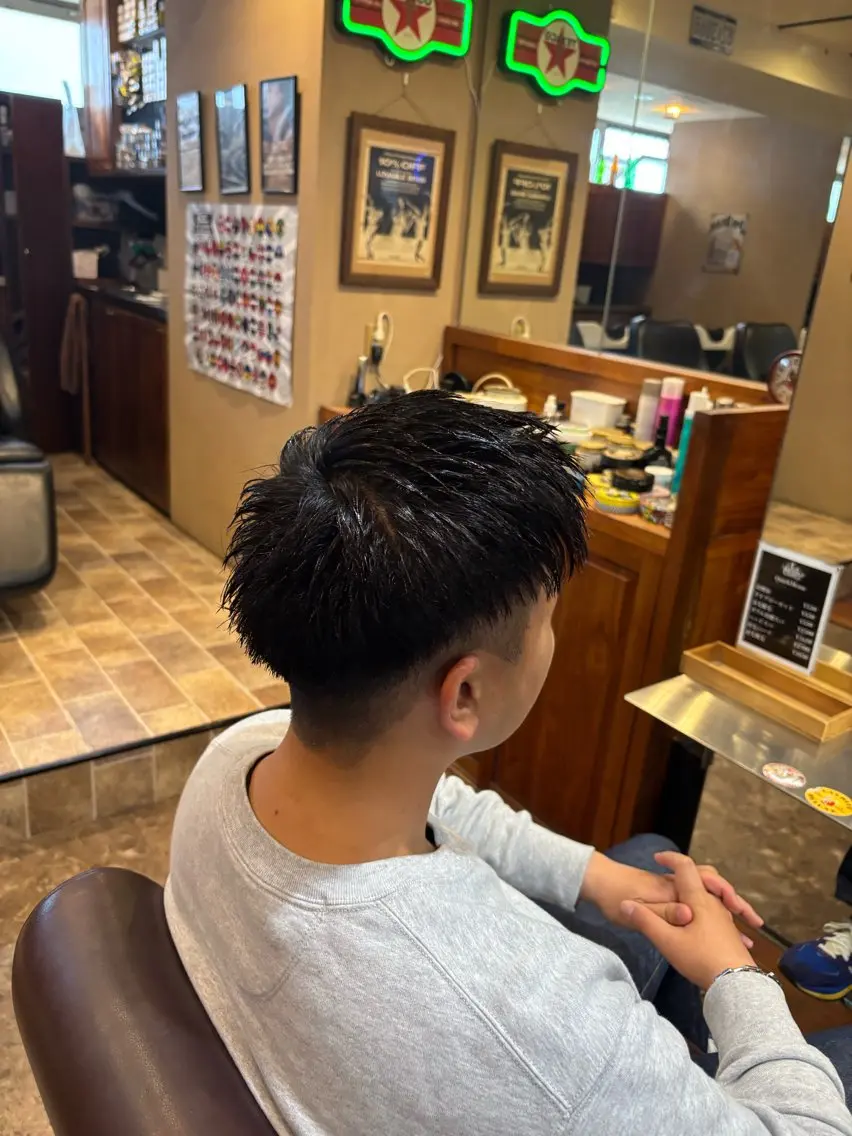 ショート メンズ アップバング 💈LGC💈 SANAのヘアスタイル
