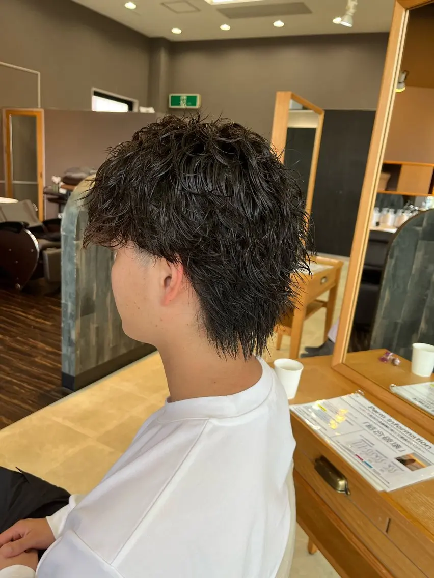 ショート パーマ メンズ メンズパーマ 似合わせカット カット パーマ メンズ特化✨パーマス タイル大得意安田海斗のヘアスタイル