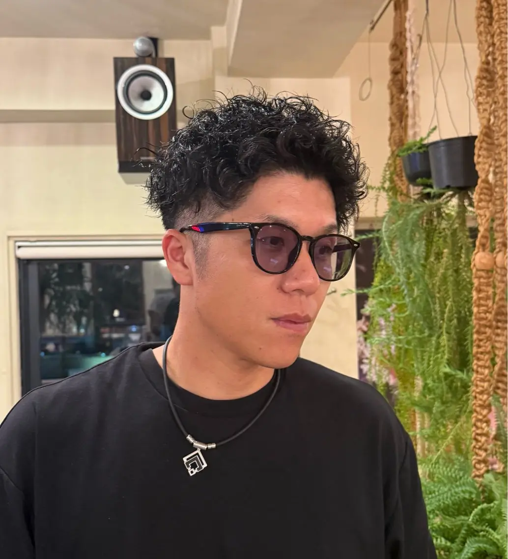 パーマ メンズ パーマ 榎宮 隆富のヘアスタイル