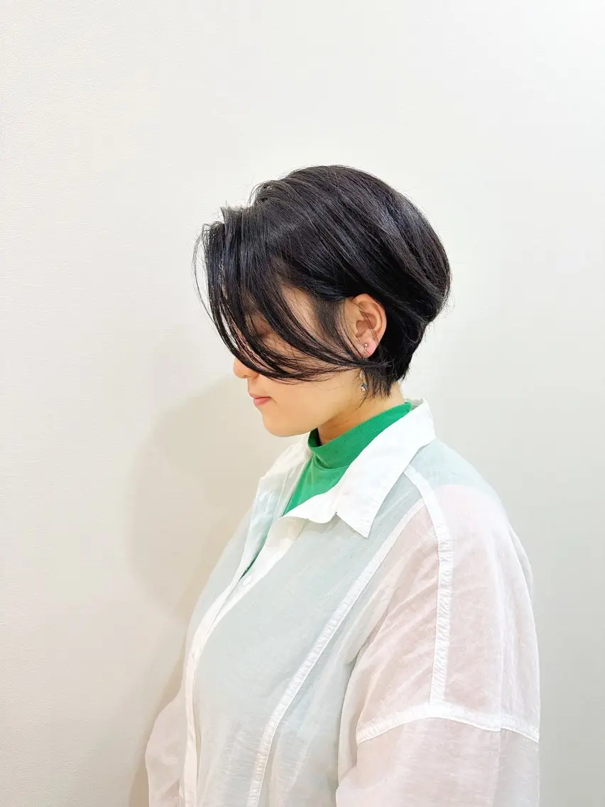 ショート ショートボブ ハンサムショート ボブ 髪質改善 タンバルモリ 👑銀座ショート/ 絶壁補正/金子涼👑のヘアスタイル